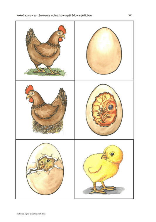 Vokabelspiel - Huhn und Ei